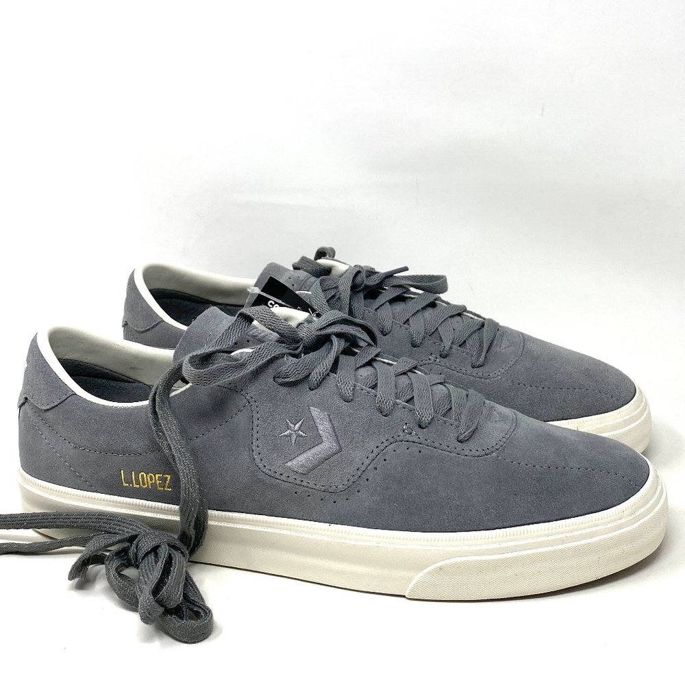 💖MEGA SALE💖Converse Louie Lopez Pro OX Gray Low Top Shoes Women Suede 169493C - Picture 2 of 11